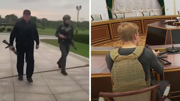 Оппозиция потребовала проверить видео с вооруженным Николаем Лукашенко
