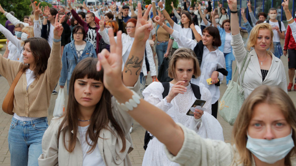 В Белоруссии проходят акции солидарности с задержанными