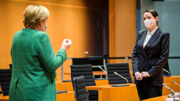 В Берлине прошла встреча Тихановской и Меркель