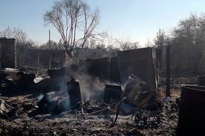 Пожар на территории бывшей воинской части под Рязанью локализовали
